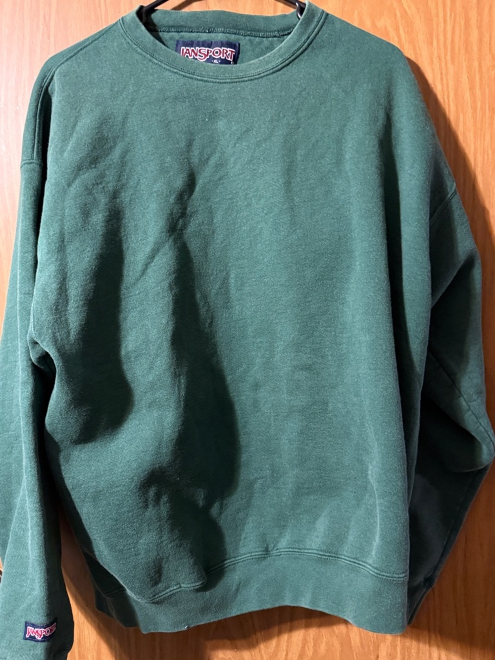 JanSport Men’s XL Forest Green Crewneck Sweatshirt - Picture 4 of 5
